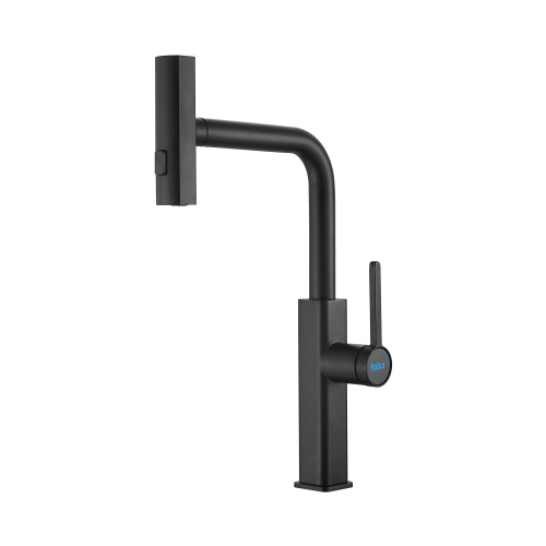 картинка Смеситель для кухни Haiba с мультифункциональным изливом, черный (HB73824-7) от магазина Сантехстрой