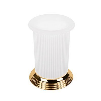 картинка Colombo Hermitag  Стакан настольный, цвет: PVD золото/матовое стекло от магазина Сантехстрой