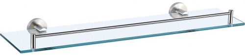 картинка 4587 Полка стеклянная 50 см  Aquanet, хром (264914) от магазина Сантехстрой