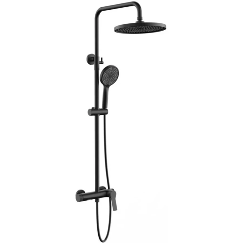 картинка Душевая система Vincea Arco VSFS-4AR1MB 225 мм, со смесителем, черный матовый от магазина Сантехстрой