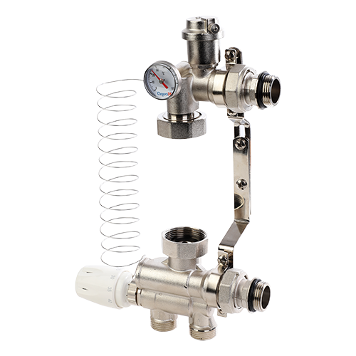 картинка Насосно-смесительный узел, Premium, 1", без насоса, для теплого пола AQUAHIT от магазина Сантехстрой