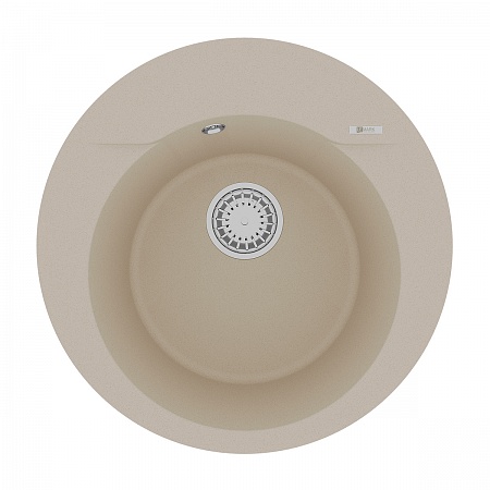 картинка Кухонная мойка Lemark SULA 500 врезная круглая из кварцгранита круглая цвет: Бежевый (9910002) от магазина Сантехстрой