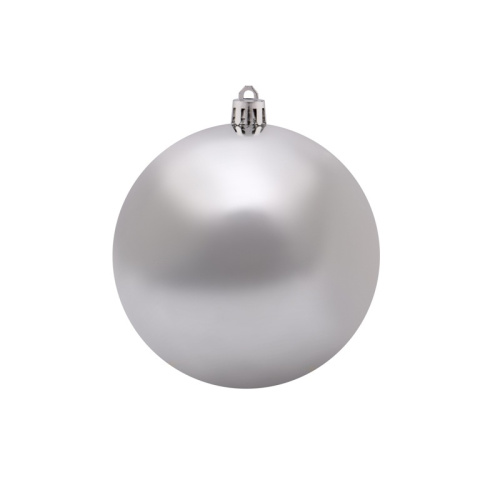 картинка Елочная фигура Шар Ø 10 см,  цвет серебряный глянцевый от магазина Сантехстрой