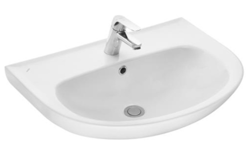 картинка Раковина подвесная Santeri Прайм-65 660х480х142 с переливом, белая (1.3117.6.S00.11B.0) от магазина Сантехстрой