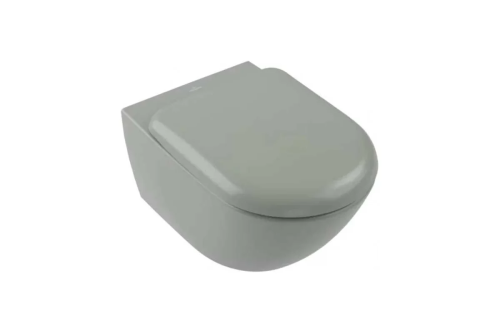 картинка Унитаз подвесной Villeroy & Boch Antao 370x560 мм, CeramicPlus, цвет Morning Green 4674 T0 R8 00337432 от магазина Сантехстрой