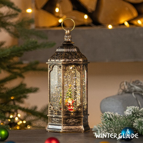 картинка Новогодний фонарь Winter Glade Шестигранный F25-1 от магазина Сантехстрой