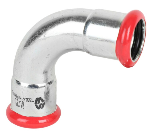 картинка Колено, MVI, 90°, пресс соединение, 42, оцинкованная сталь от магазина Сантехстрой