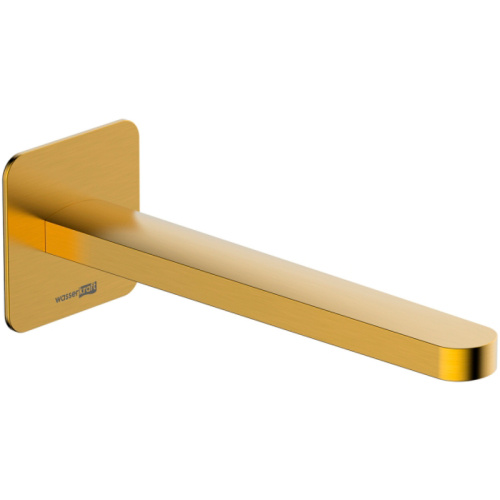 картинка излив для смесителя wasserkraft havel a284 золото матовое