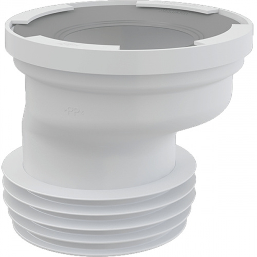 картинка Выпускной патрубок для унитаза Alcadrain A991-20 гофровый Белый от магазина Сантехстрой