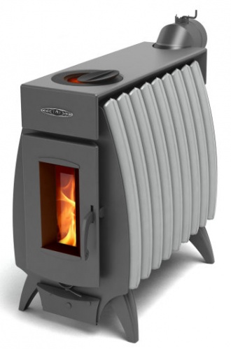 картинка Печь отопительная Огонь-Батарея 9 серый металлик ТМФ от магазина Сантехстрой