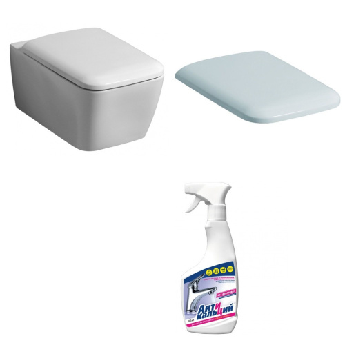 картинка Комплект SAN58 унитаз + сиденье с крышкой + чистящее средство от магазина Сантехстрой