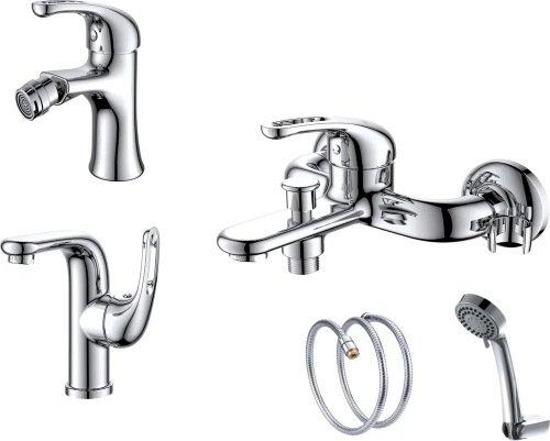 фото комплект смесителей dk da1370001set (da1372101,da1372201,da1373201)