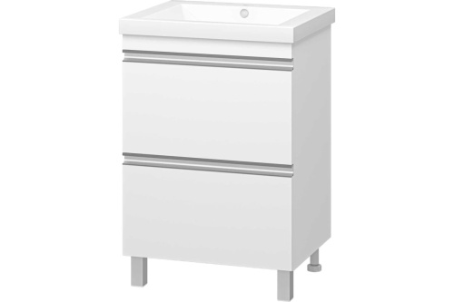 картинка Тумба под раковину напольная Misty Ингрид - 60 с 2 ящиками, эмаль П-Инг-01060-012Я от магазина Сантехстрой