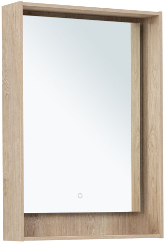 картинка Зеркало Милан 60 LED цв. дуб светлый (336403) от магазина Сантехстрой