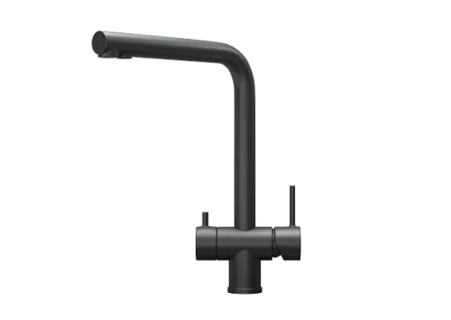 картинка Смеситель для кухни GRANULA (7011, ЧЕРНЫЙ МАТОВЫЙ) от магазина Сантехстрой