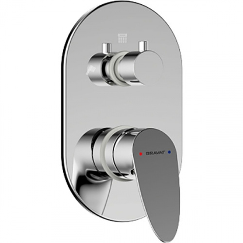 фотография смеситель для душа bravat p69190c-rus хром