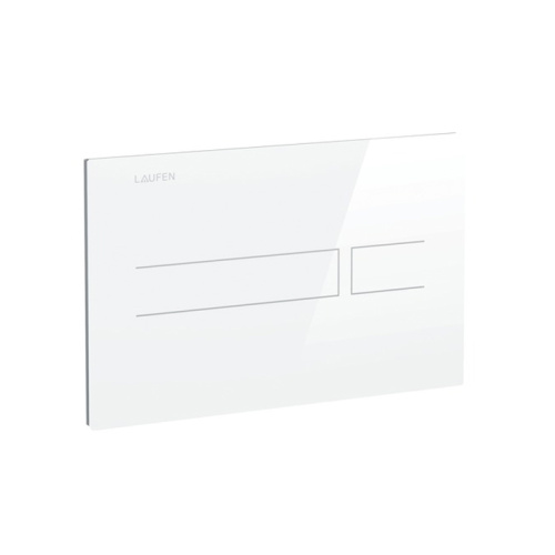 картинка Laufen LIS AW3 панель смыва бесконтактная стеклянная 250x15x160 мм AW3 двойной смыв, цвет белый глянец (без блока питания 8.9866.0.000.000.1) от магазина Сантехстрой