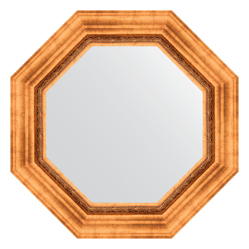 картинка Зеркало Evoform Octagon BY 3784 57x57 римское золото от магазина Сантехстрой