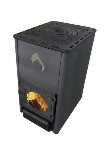 картинка Печь отопительная Комфорт 120 стекло Березка от магазина Сантехстрой