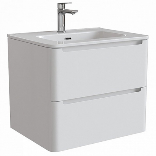 картинка Тумба с раковиной IDDIS Edifice 60 подвесная белая (EDI60W0i95K) от магазина Сантехстрой