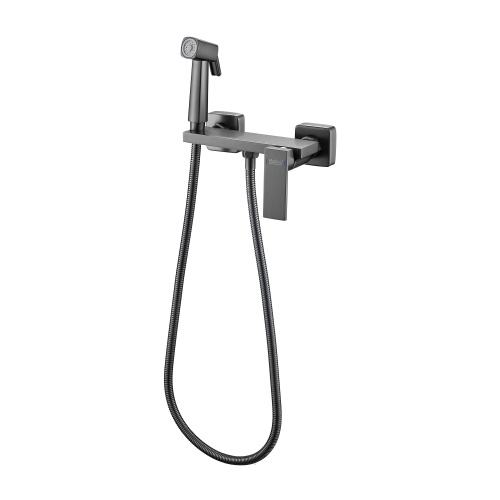 картинка Гигиенический душ со смесителем Haiba оружейная сталь (HB5517-3) от магазина Сантехстрой
