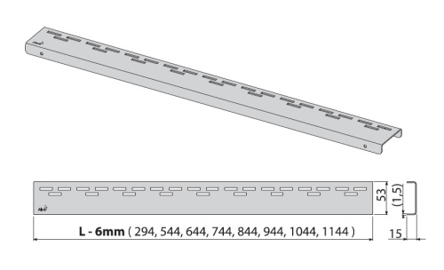 картинка Решетка для лотка Alcadrain хром глянцевый (HOPE-750L) от магазина Сантехстрой