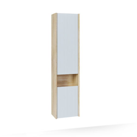 картинка Toss.04.140/P/SS-W/JR Пенал Tossony 140 подвесной Сонома светлая/Белый белый JORNO от магазина Сантехстрой