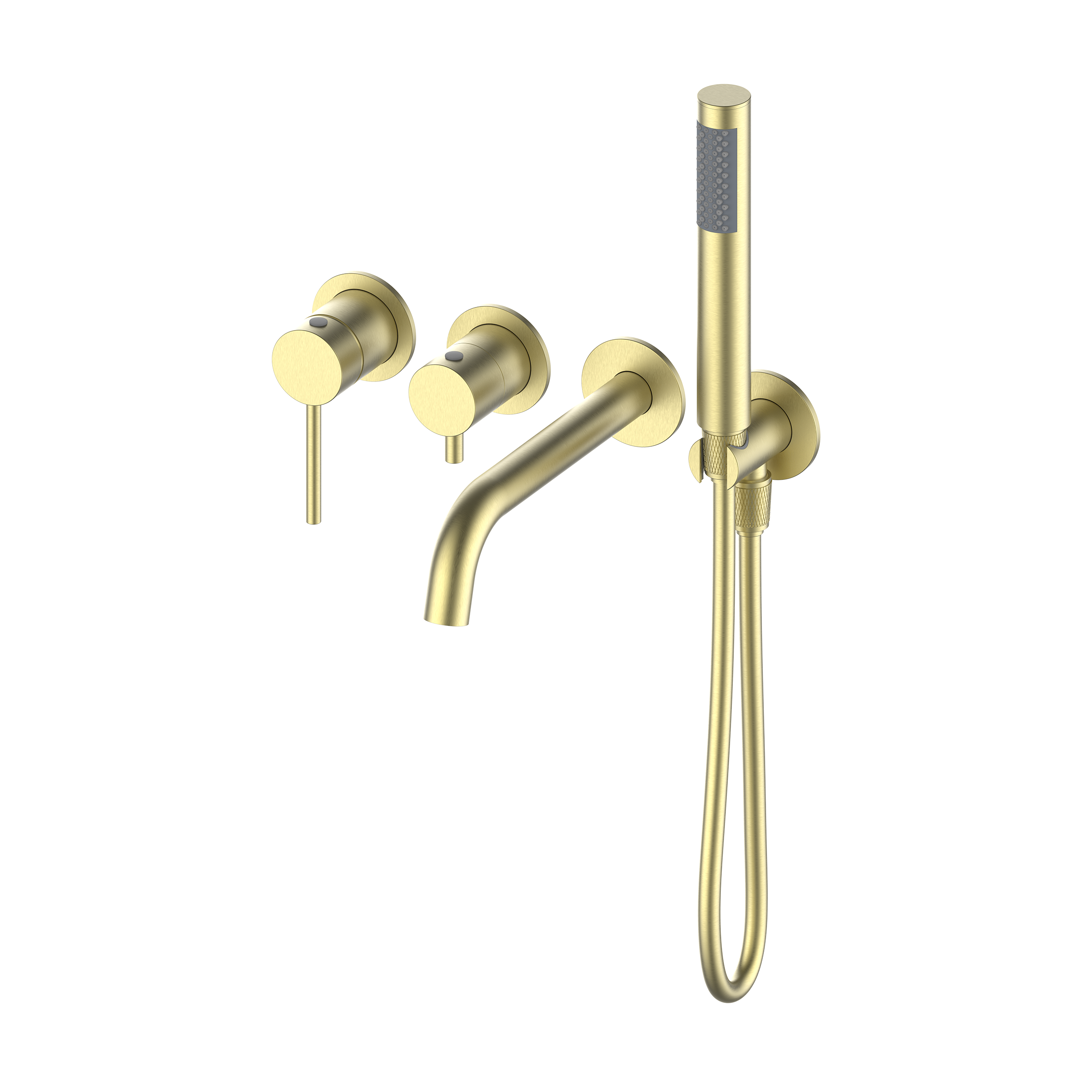 картинка Смеситель для ванны скрытого монтажа с внутренней частью Y OL-889017-BG, золото матовое от магазина Сантехстрой