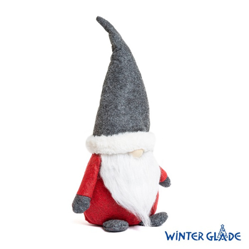 картинка Фигурка Гном 35 см (серый/красный) от магазина Сантехстрой