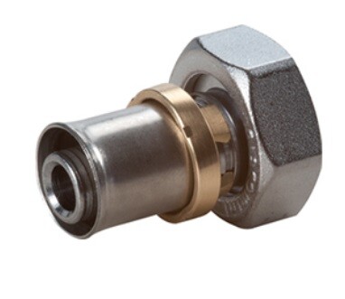 картинка Фитинг-переходник с накидной гайкой с метрической резьбой 16×(16×2) (нов.арт. RM179X023) от магазина Сантехстрой