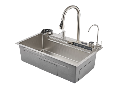 картинка Мойка кухонная с водопадом Savol (S-SC002L) от магазина Сантехстрой