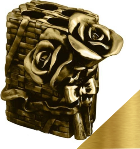 картинка Стакан Art&Max Rose AM-0091B-Do для зубных щеток золото от магазина Сантехстрой