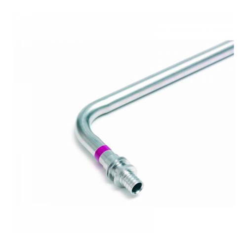 картинка Трубка РЕХАУ из нержавеющей стали для подключения радиатора, Г-образная 16/1000 от магазина Сантехстрой