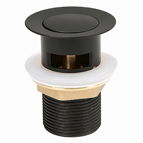 картинка Выпуск для умывальника IDDIS Slide черный (SLIB000i88) от магазина Сантехстрой