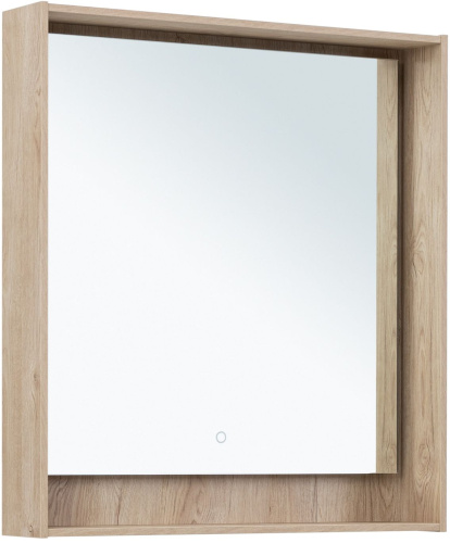 картинка Зеркало Милан 80 LED цв. дуб светлый (336405) от магазина Сантехстрой