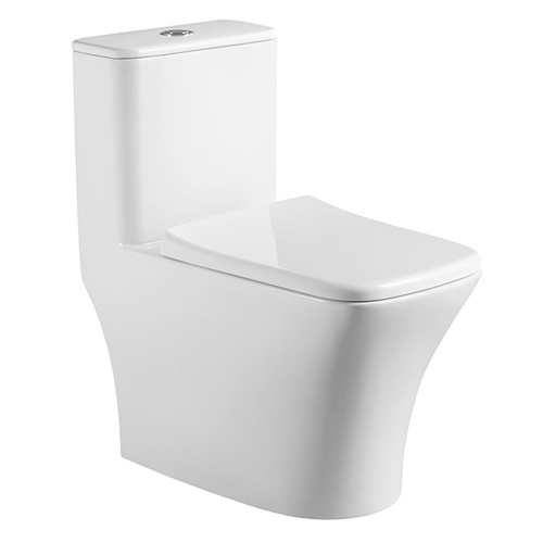 картинка Унитаз-моноблок AZARIO Teano 695x370x740 напольный, горизонтальный слив, сиденье дюропласт микролифт (AZ-8621) от магазина Сантехстрой