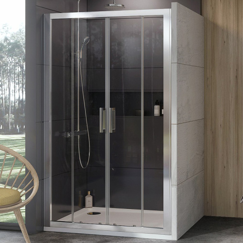 картинка Душевая дверь Ravak 10° 10DP4 190 0ZKL0U00Z1 профиль Сатин стекло Transparent от магазина Сантехстрой