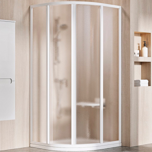 картинка Душевой уголок Ravak Supernova SKCP4-90 90x90 3117O102ZG профиль Белый стекло Grape от магазина Сантехстрой