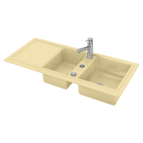 картинка Duravit Cassia Кухонная мойка Cassia 80 1160x510, бежевая от магазина Сантехстрой
