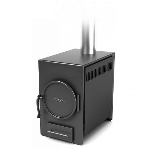 картинка Печь отопительная НОРМАЛЬ-2 антрацит, труба сверху ТМФ от магазина Сантехстрой