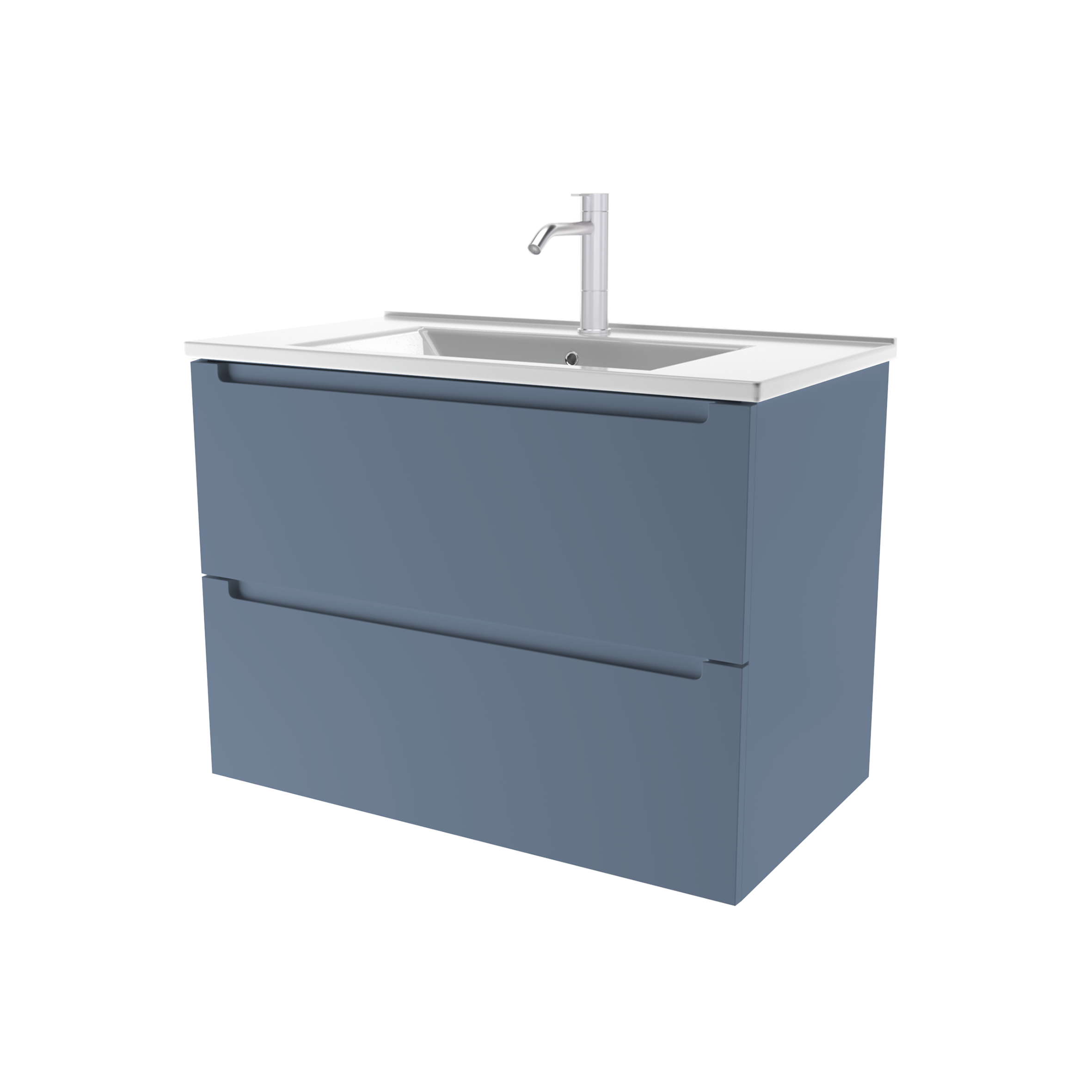 картинка Тумба под раковину/столешницу Дион 80 Серо-синий от магазина Сантехстрой