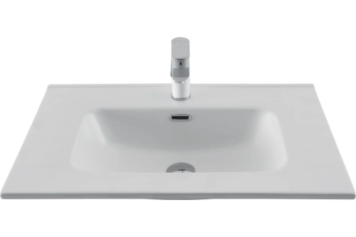 картинка Раковина-столешница Aquanet Flat 70 белый матовый 00330430 от магазина Сантехстрой