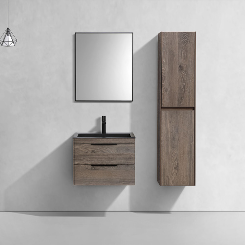 картинка Тумба под раковину Chiara 2D 600 подвесная, 2 выкатных ящика soft-close, R.Oak от магазина Сантехстрой