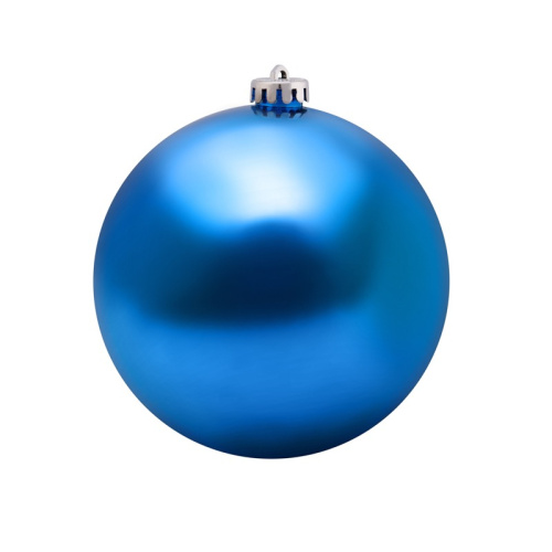 картинка Елочная фигура Шар 15 см,  цвет синий глянцевый от магазина Сантехстрой