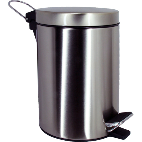 картинка Ведро для мусора WasserKRAFT K-633N Никель от магазина Сантехстрой