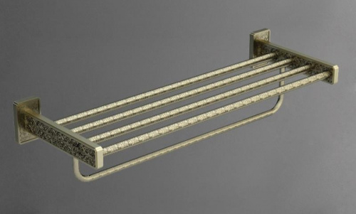 картинка Полка для полотенец Art&Max Gotico AM-4822AQ Бронза от магазина Сантехстрой