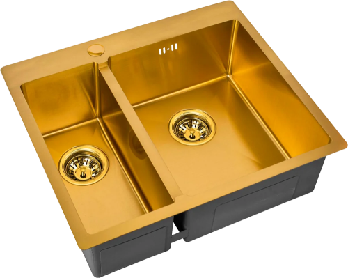 картинка Мойка кухонная Zorg Inox PVD SZR-59-2-51-R BRONZE R, бронза от магазина Сантехстрой