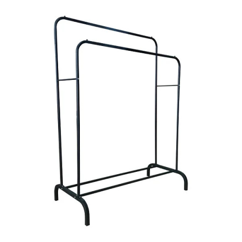 картинка Двойная напольная вешалка для одежды W-01, чёрная от магазина Сантехстрой