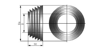 картинка Шахтный уплотнитель 126-168 от магазина Сантехстрой