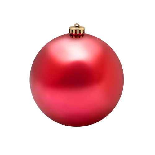 картинка Елочная фигура Шар 15 см,  цвет красный глянцевый от магазина Сантехстрой